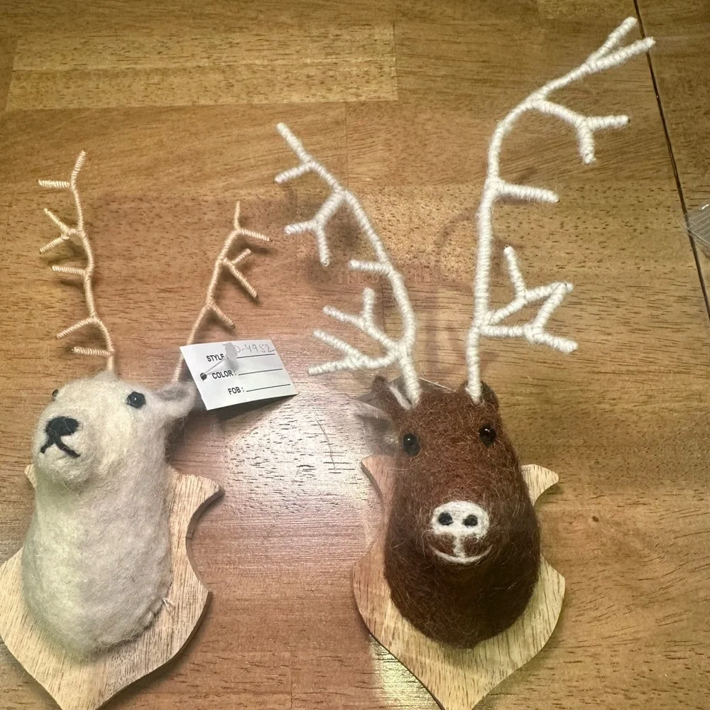 Mountain Woodland Deer Head Wall Mount - Brown